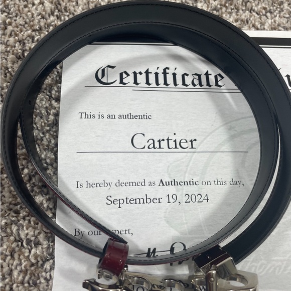 Authentic Cartier Belt with a Certificate of Authentication - Picture 3 of 12